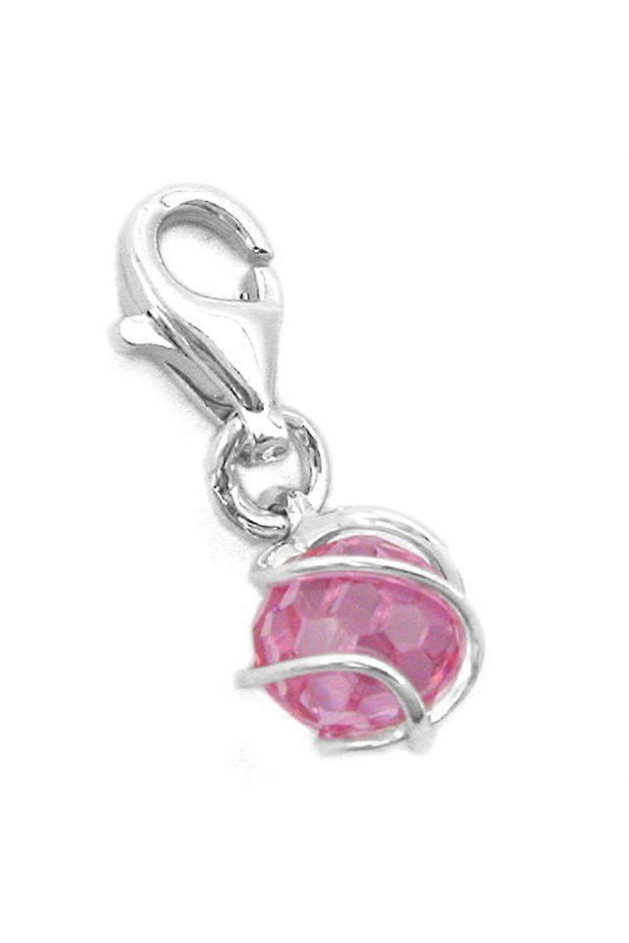 Pendant Charm Zirconia-pink Silver 925 - Gl90708