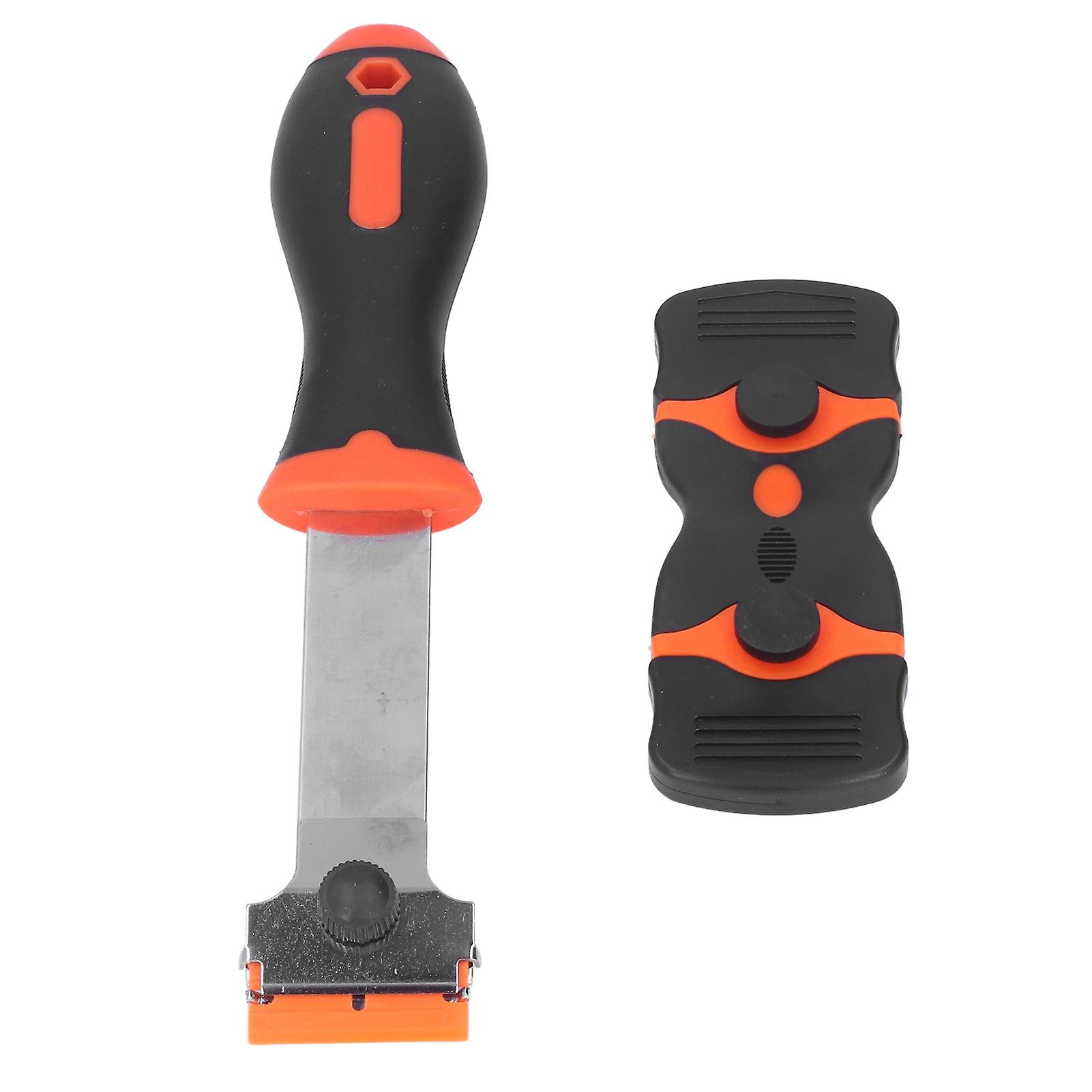 32 Pcs/Set Razor Blade Scraper Kit Long Handle and Double Edged Scrape Knives with Blades for Wall Glass 