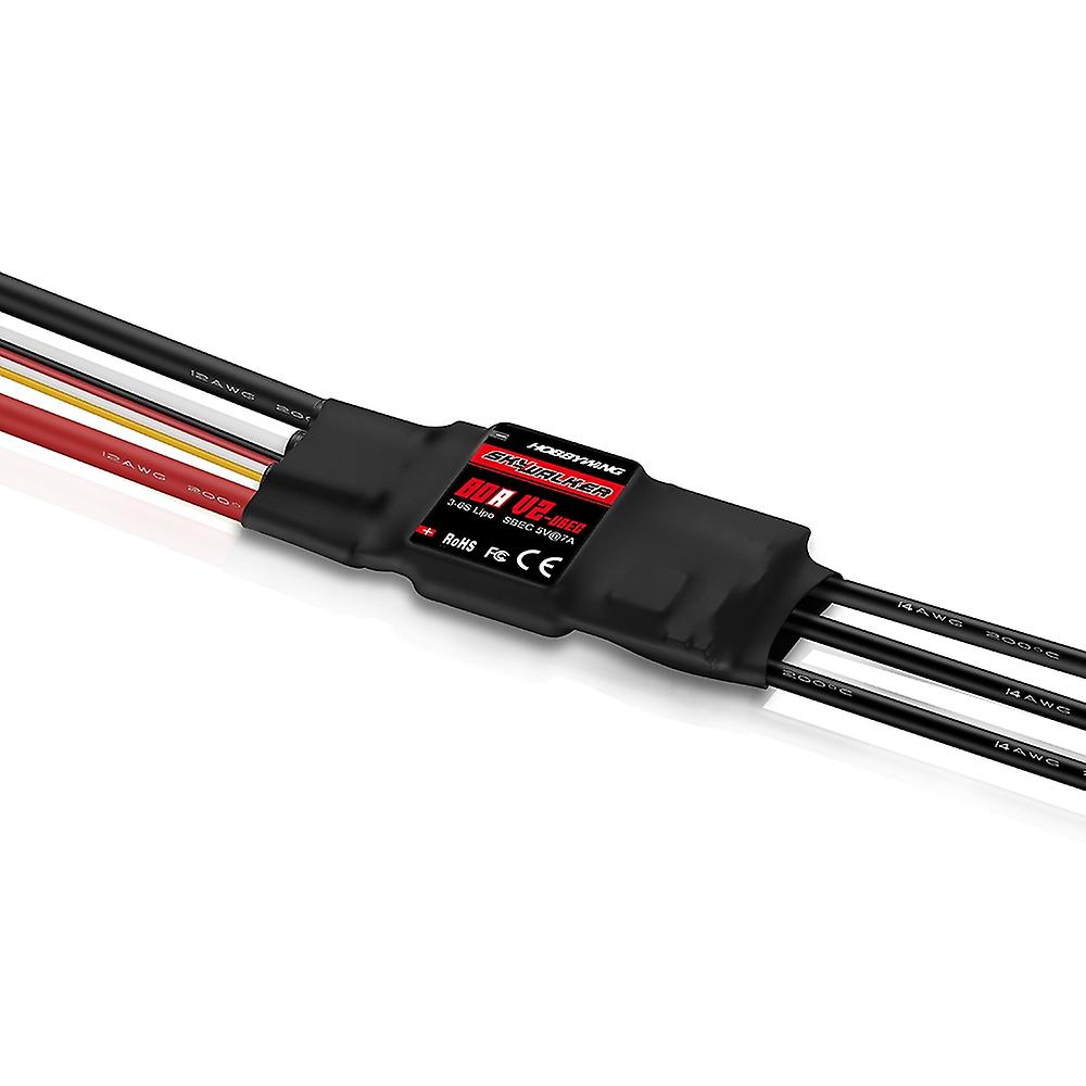 Hobbywing Skywalker 80A V2 UBEC 3-6S Brushless ESC With 5V/7A BEC Support Reverse Brake Search Mode 