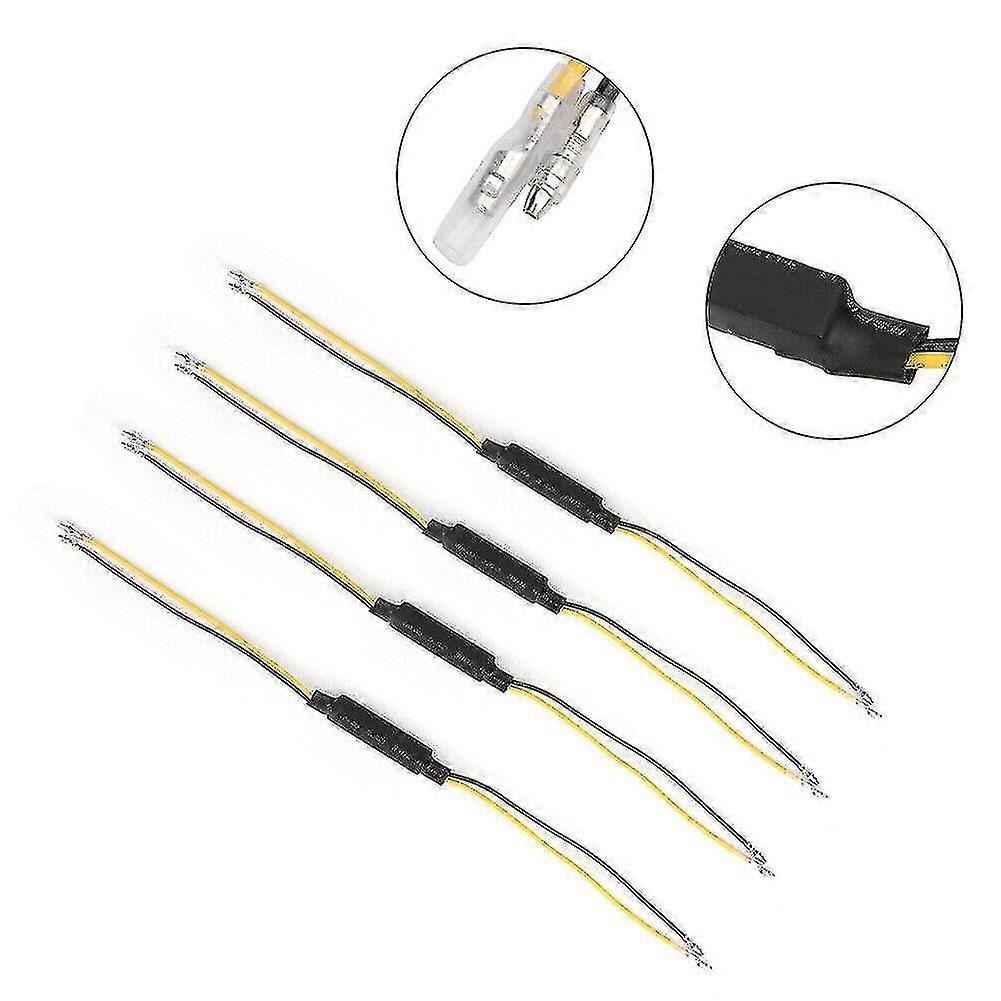 4pcs Resistor Decoder Motorcycle Led Turn Signal Indicator Flash Blinker Fix Error Led Load Resistors Universal