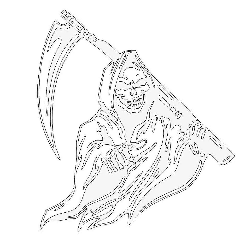 Grim Reaper Scythe Car Sticker Universal Adhesive Car Sticker Car Decorative Sticker CNO.006327