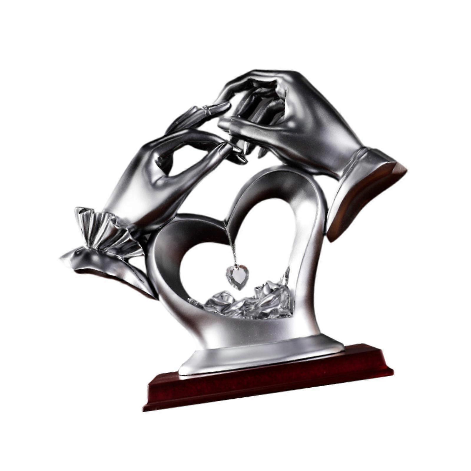 الأيدي تمثال الجدول الزخرفية الشكل الحديثة المشاركة تحصيل النحت الفضي