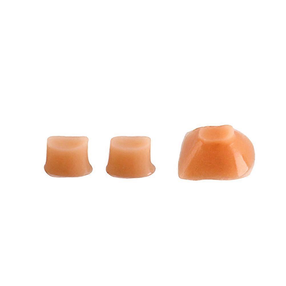 3pcs Flûte Trille Clé Pare-chocs Liège Flûte Partie Silicone Bande Musique Accessoires Remplacement CF102 (Brun Clair)