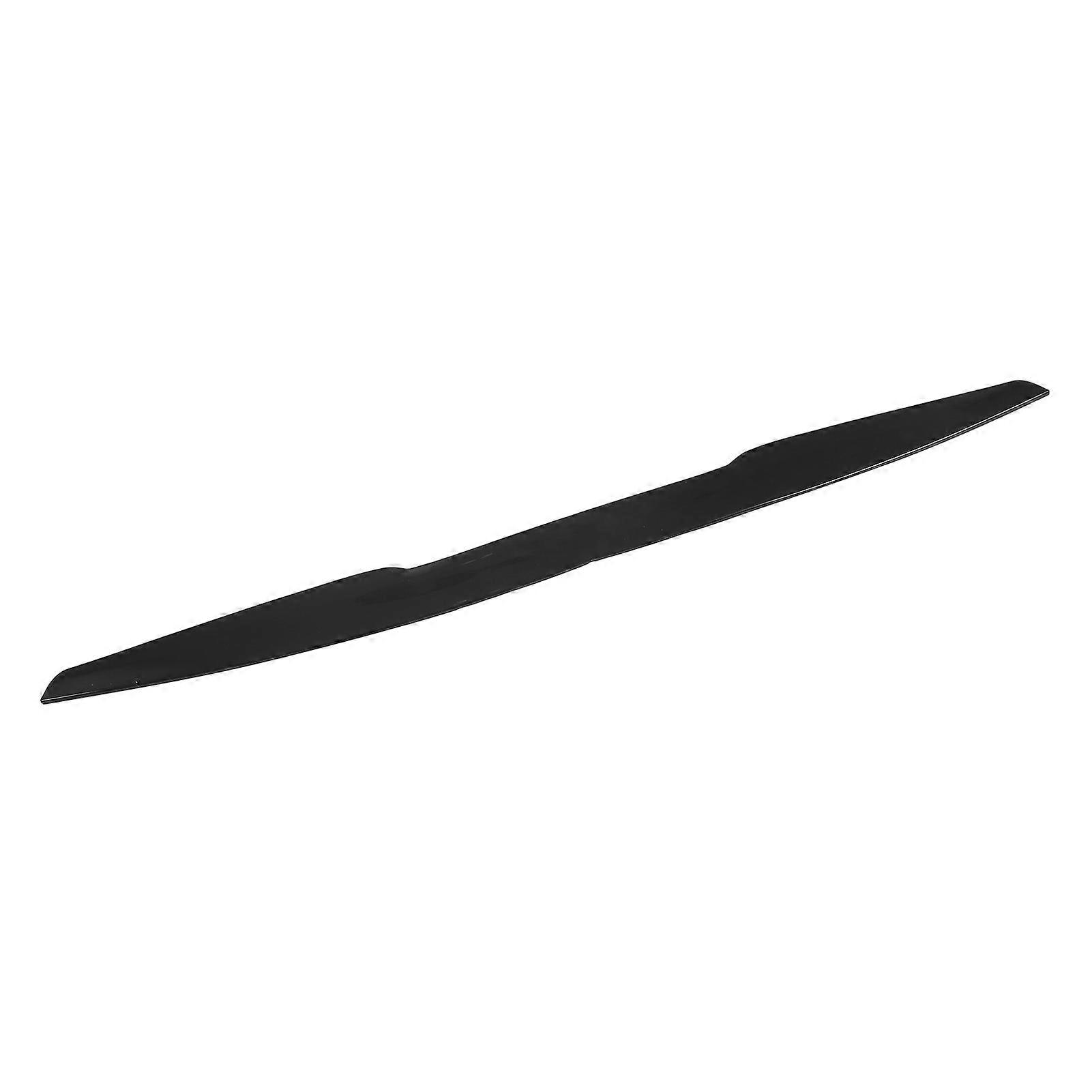Rear Trunk Spoiler 113.5x7cm Rubber Black Universal Exterior Trim for Automobile
