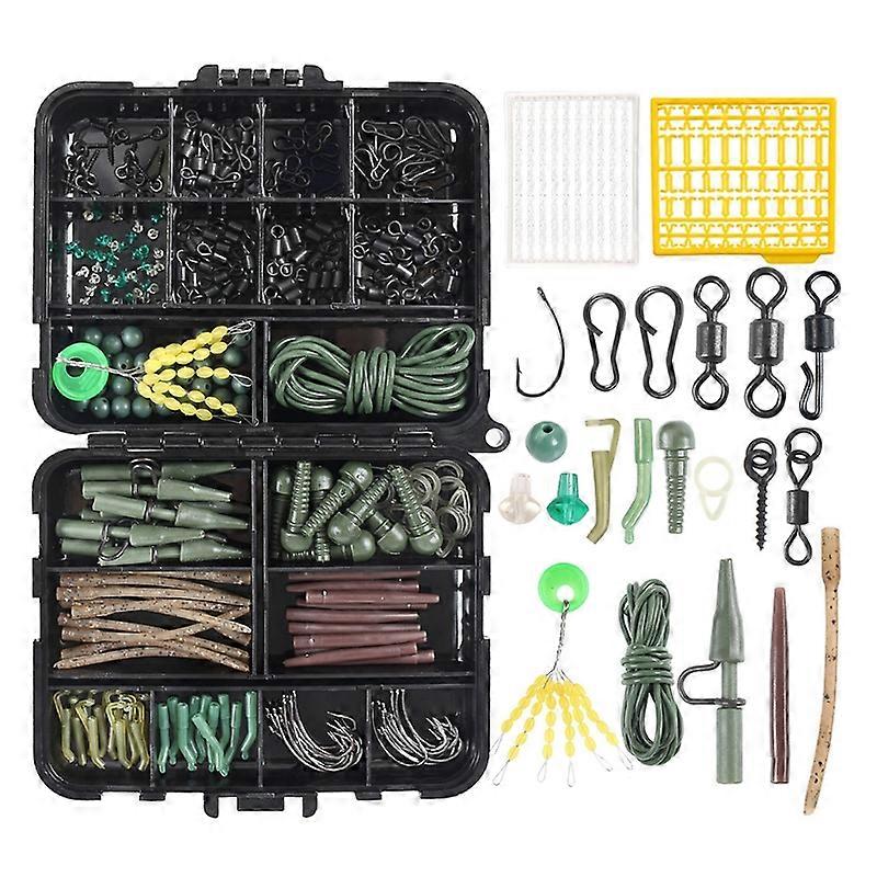 Fishing Tackles Box Accessories Kit Set Hooks Snap Sinker Fishing Tackle Kit