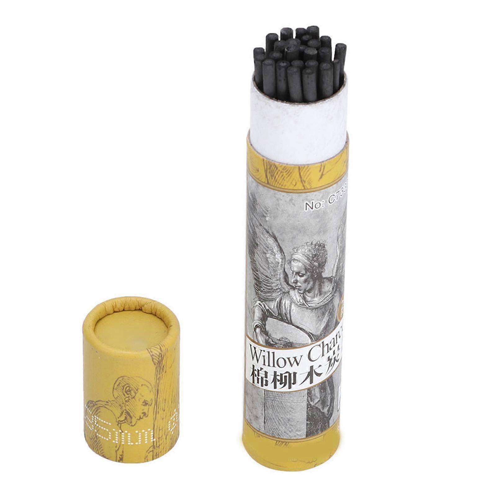 25 قطعة فحم قلم رصاص رسم شريط الفحم فنان أدوات الرسم الفني رسم قلم رصاص (7330)