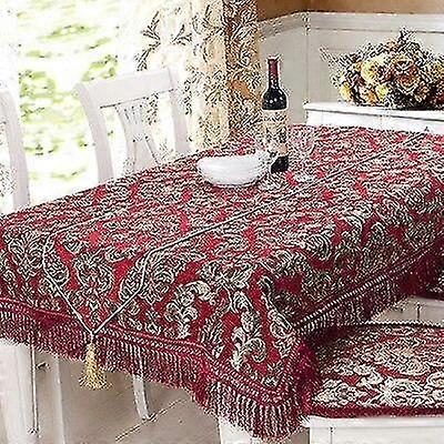 tablecloth table fabric garden tassels high jacquard