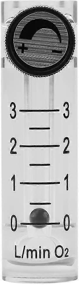Flow Meter With Oxygen/Air/Gas Control Valve, 1-Pack, White