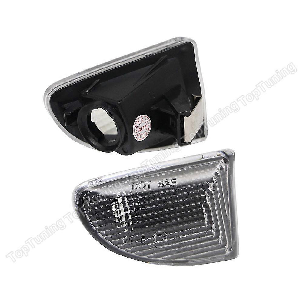 2X For Smart Fortwo 451 MK1 MK2 2007-2015 Smoke Lens Clear Lens Fender Side Marker Lamp Turn Signal Light OEM