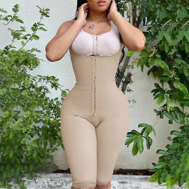 Women's Bodyshaper Knee High Compression Girdle for Daily or Postpartum Use, Slimming Sheath Flat Belly