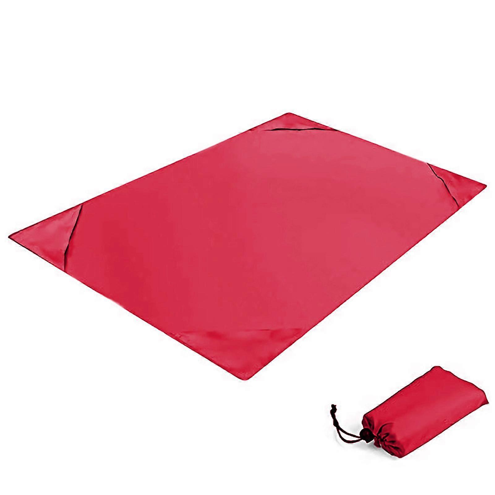 Portable Folding Beach Blanket Lightweight Waterproof Sandproof Mini Picnic Mat For