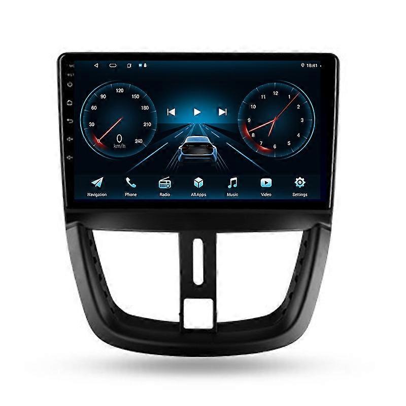 9" Android 12 WiFi Car Radio Multimedia Video Player For Peugeot 207 207CC 2006-2015 Navigation GPS