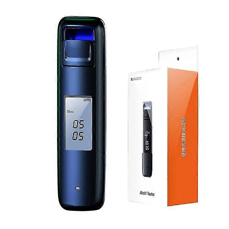 10Pcs digital screen usb charging lcd digital display alcohol tester breathalyzer non-contact for drunk driving blowing detector