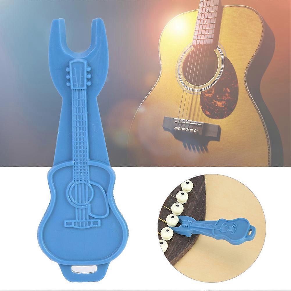 Plastic Guitar Bridge Pin Puller String Remover Tool Blue