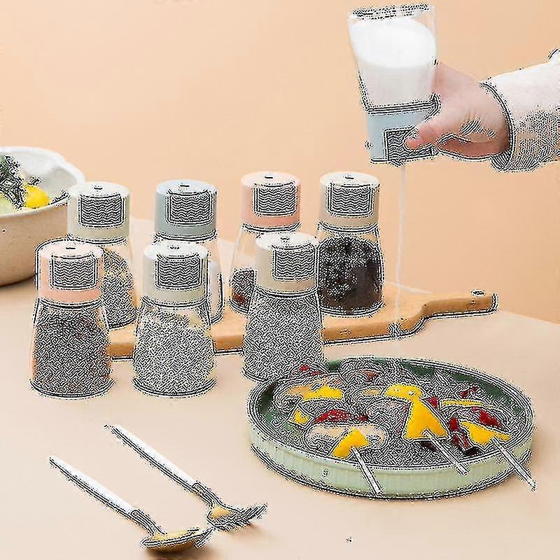 0.5g Metering Salt Shaker Push Type Salt Dispenser Salt Tank Sugar Bottle Spice Pepper Salt Shaker Spice Jar Can Seasoning Bottle