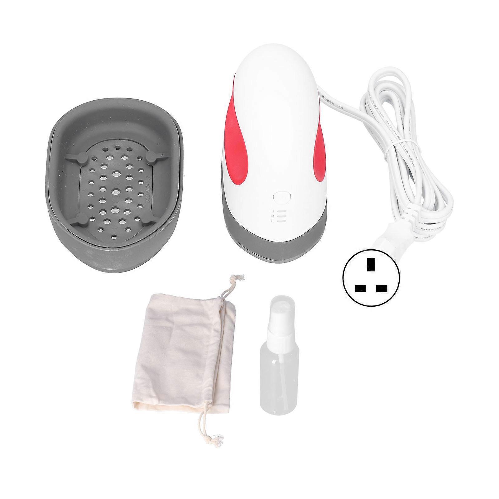 Ironing Machine Red Mini Portable Automatic Temperature Sensing Heat Press Machine Ironing MachineUK Plug 220V