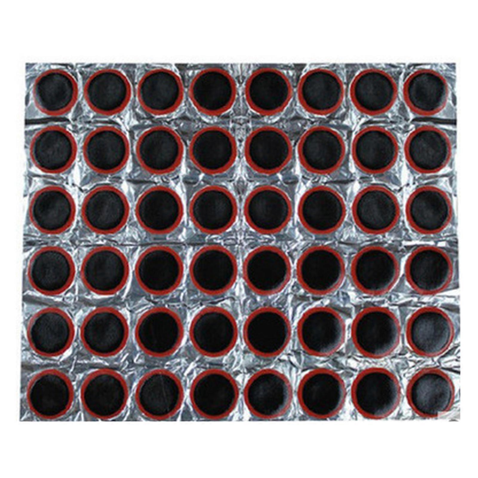 48Pcs Bike Tire Repair Patches Simple Operation Round Bike Tire Patches for Mountain Bike Bicycle Motocross