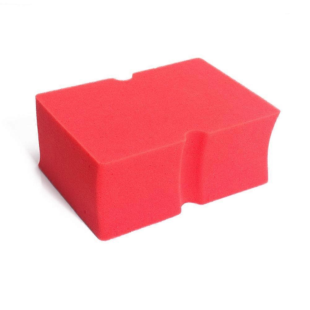 Car Wash Sponge Soft Foam Grid Super Absorbent Sponge Easy-Grip Non Scratch Car Cleaning Tools Auto Accessories Red