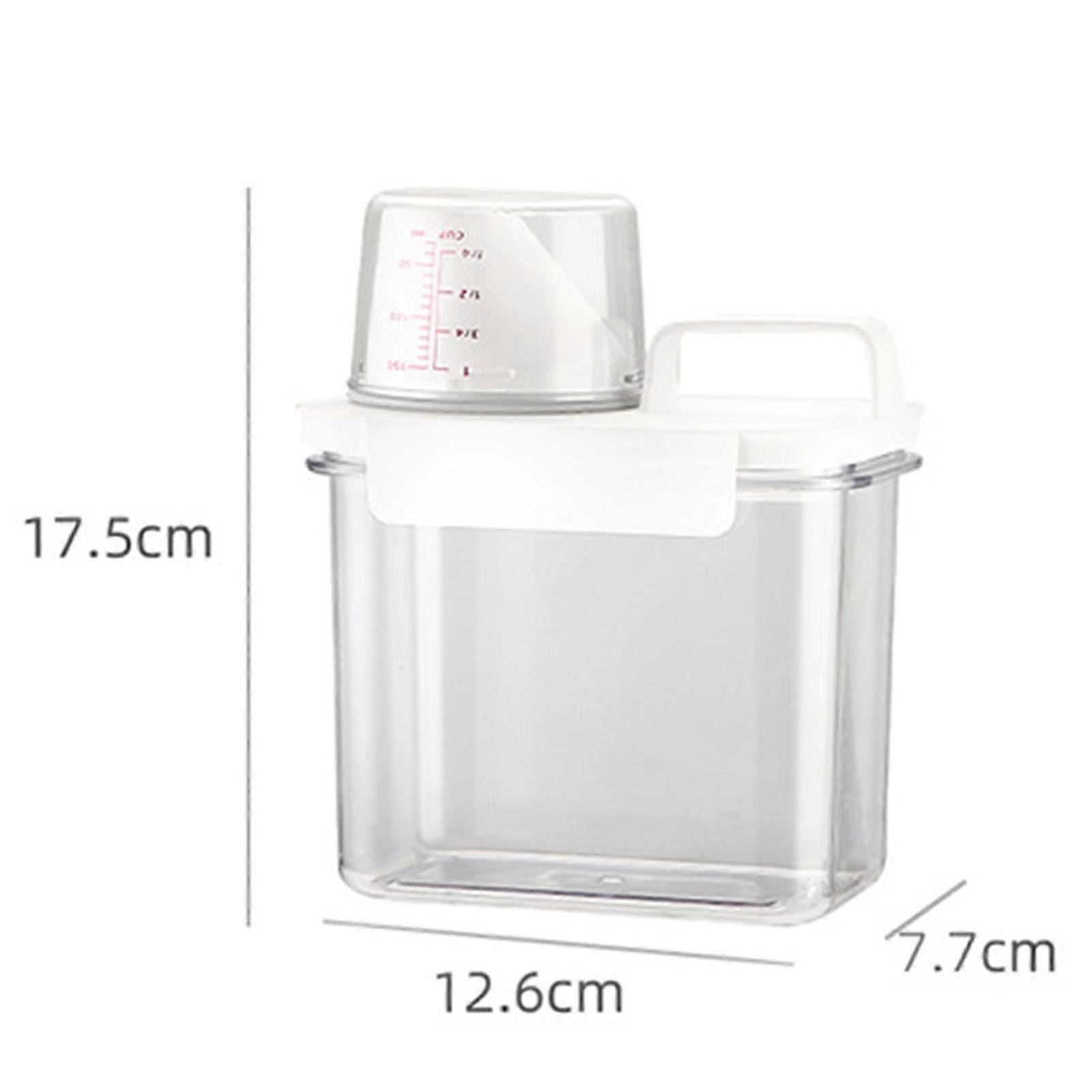 Softener Bleach Storage Container Liquid Detergent Dispenser Storage for Laundry Detergent Powder Rice Cereal Flour
