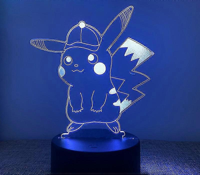 Actl Anime Pokmon 3d Usb Bedside Lamp Touch Remote B Remote Touch 16 S