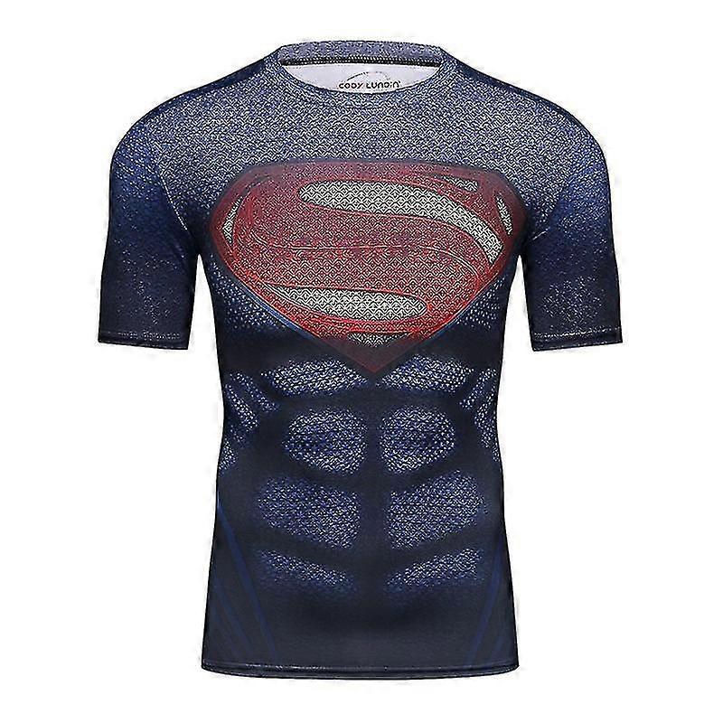Superhero Punisher Short Sleeve Sport T Shirt Workout 3d - Main Image