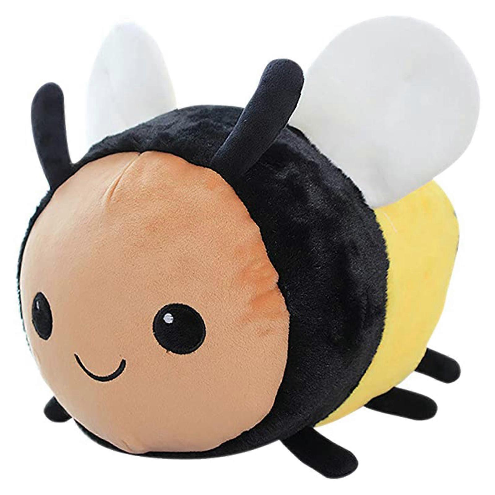 Fuzzy Stuffed Doll Animal Handmade Smile Face Soft Plush Toys Hugging Pillow Ornaments for Room