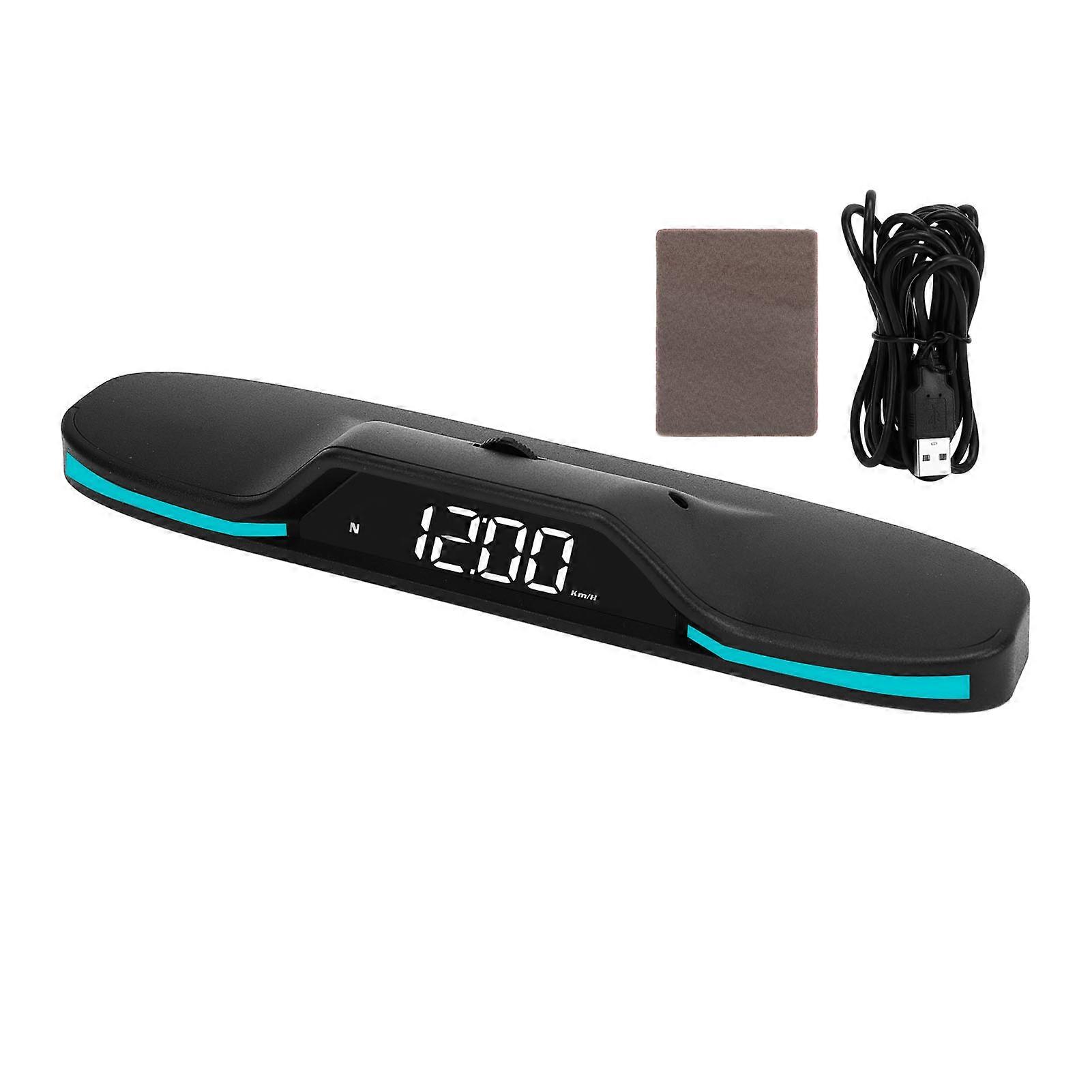 स्पीड एमपीएच ड्राइविंग दूरी ओवरस्पीड अलार्म डिजिटल स्पीड एचयूडी गेज के साथ कार एलईडी जीपीएस स्पीडोमीटर