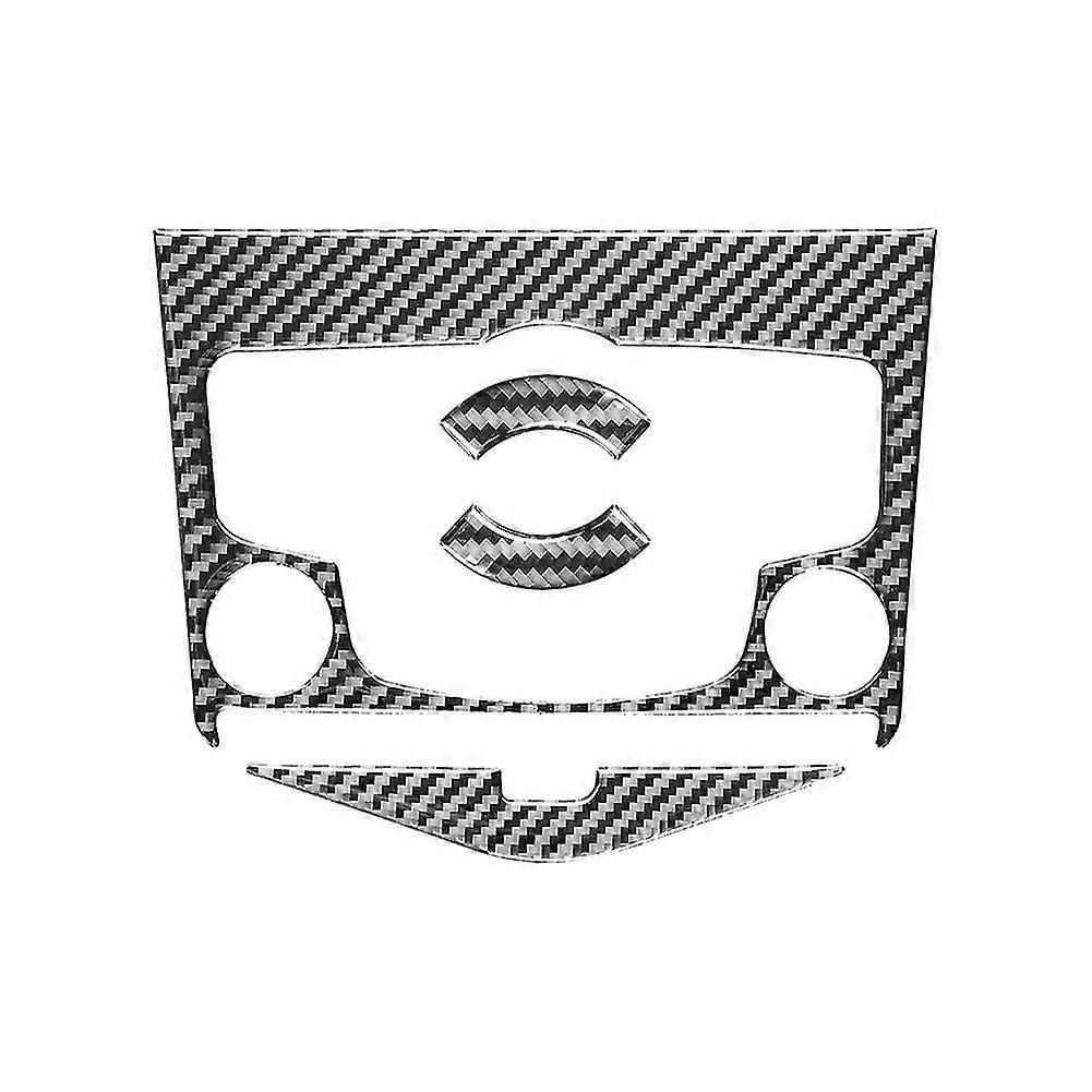 Fiber Conditing Cd Panel Cover Sticker For 2009-2015 Interior Accessori