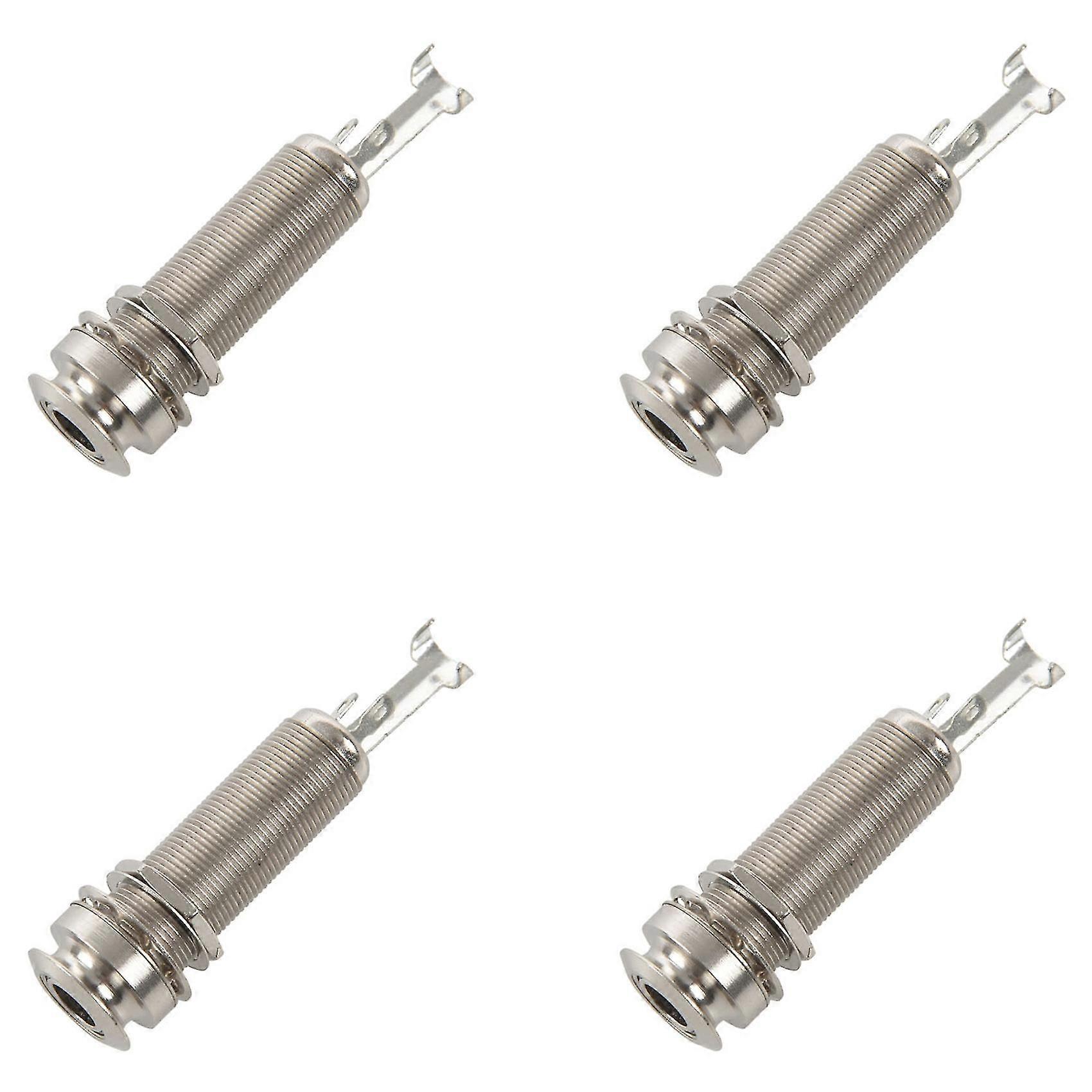 40pcs Guitar Pickup Endpin Output Jack Nickel Strap Lock Chrome