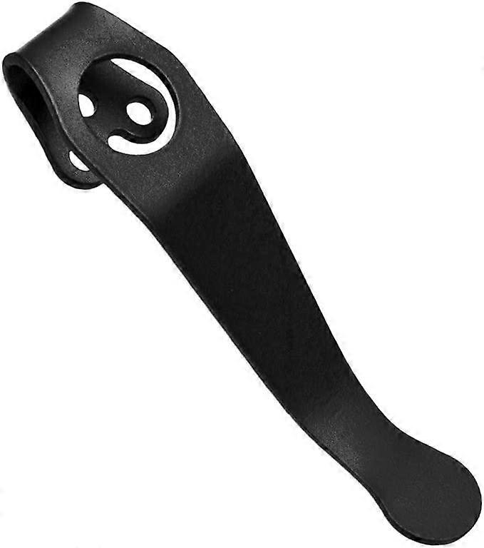 Pocket Clip Titanium Alloy Accessories Portable Deep Carry Durable DIY Waist Solid Tool Practical Back Compact for C81 0 1 3-Hole(Black)