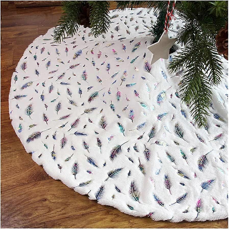 Christmas Tree Feather Skirt, 48 Inch