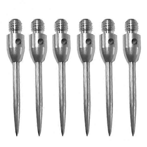 8x6 Pieces 2BA Thread Darts Steel Tips Conversion Dart Tip Points Silver
