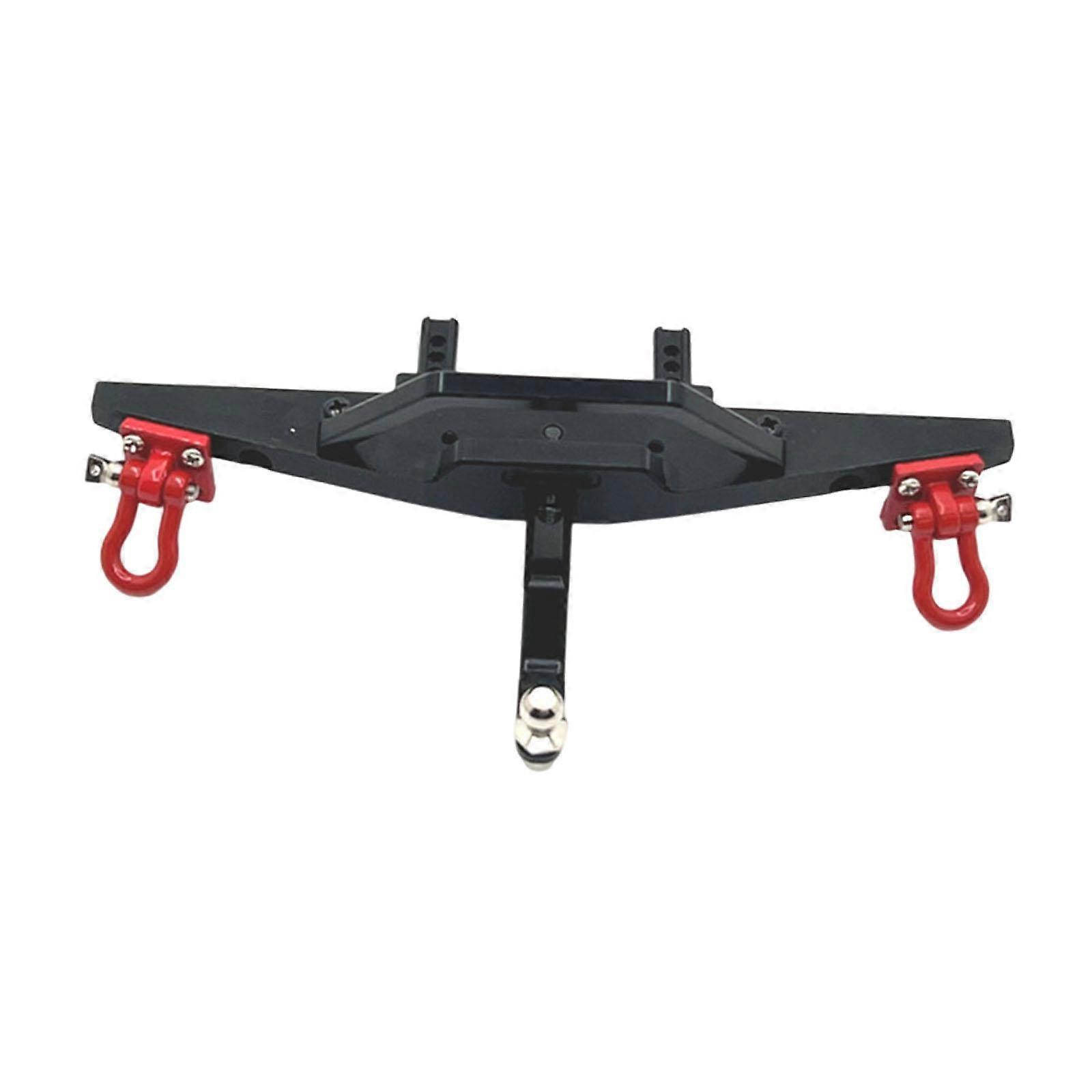 1/12 RC autó első lökhárító fém RC autó lökhárító MN128 RC autó modellhez DIY Accs fekete