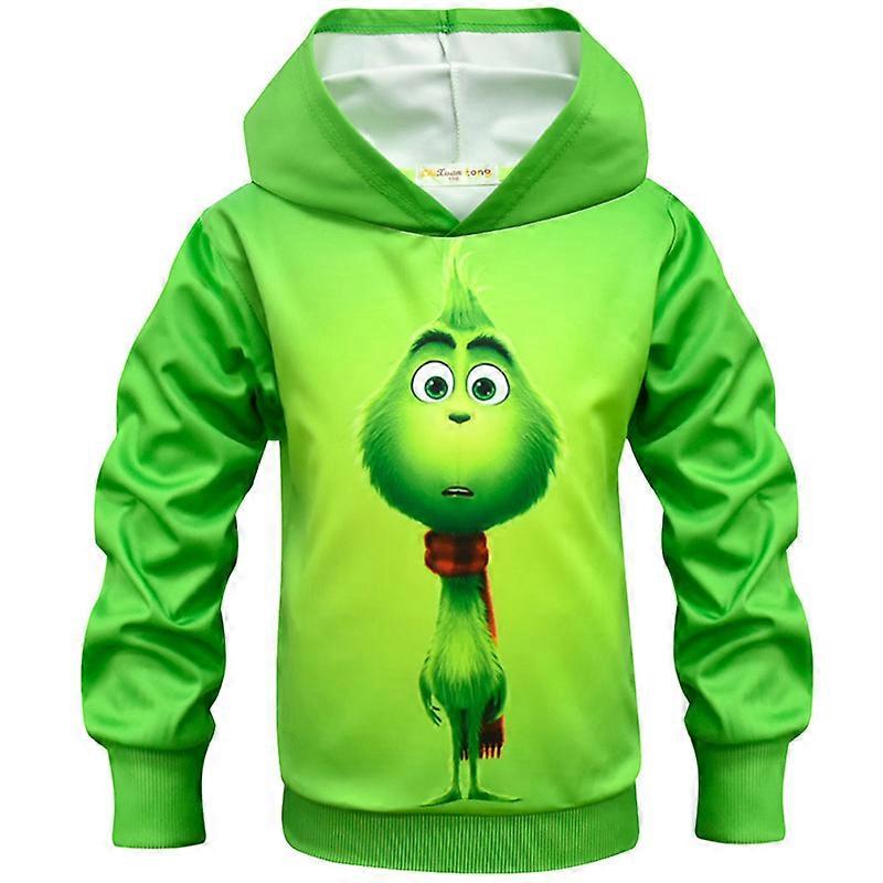 Felpa Unisex Maglione Con Il Grinch Bambini Ragazzo Ragazze Manica