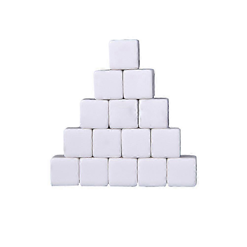 30Pcs 16mm Blank Dice Six Sides Square Blocks Funny DIY Dice Acrylic Cubes White