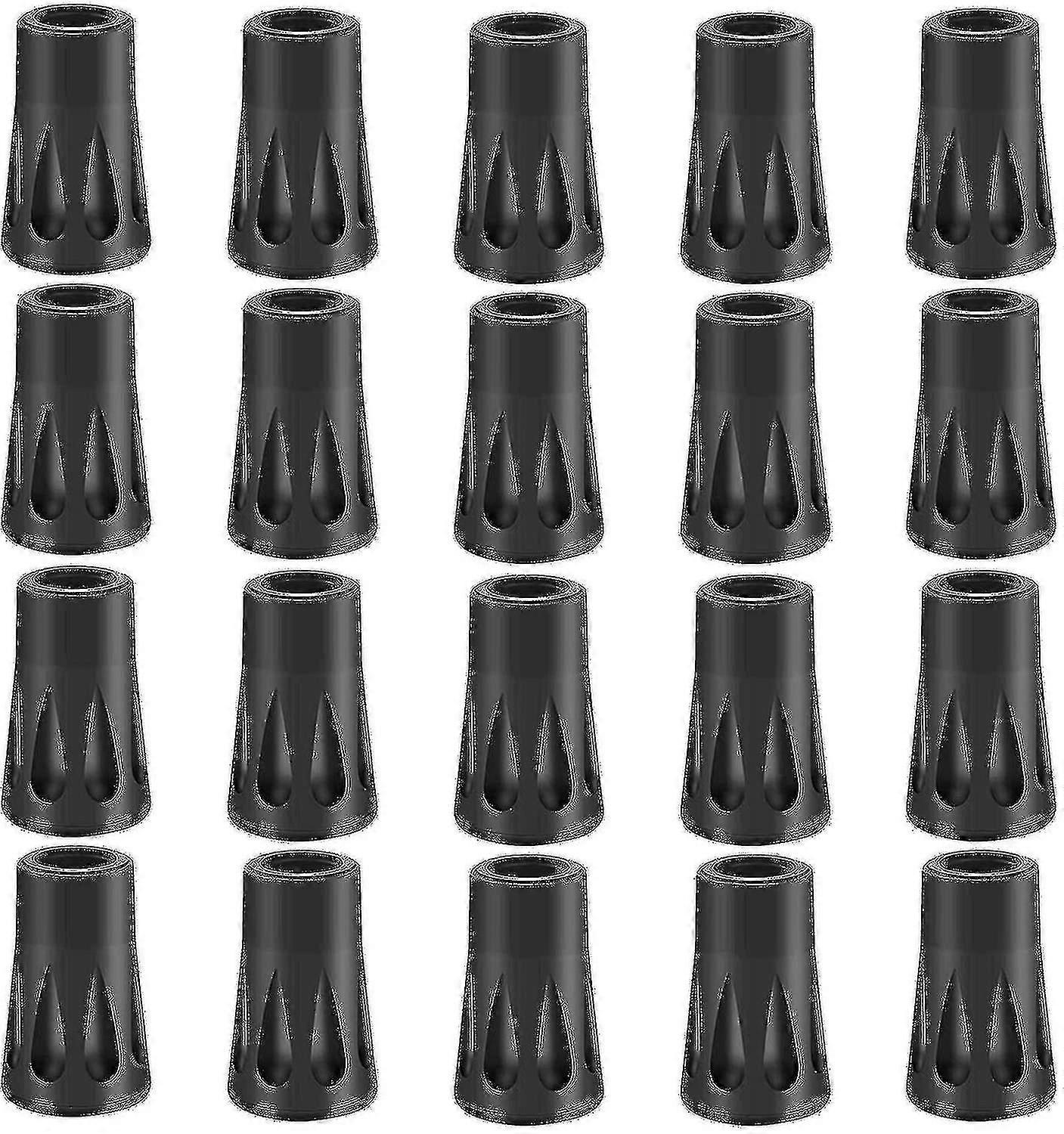 20 X Rubber Buffer Set Hiking Poles Rubber Buffer Nordic Walking Pads