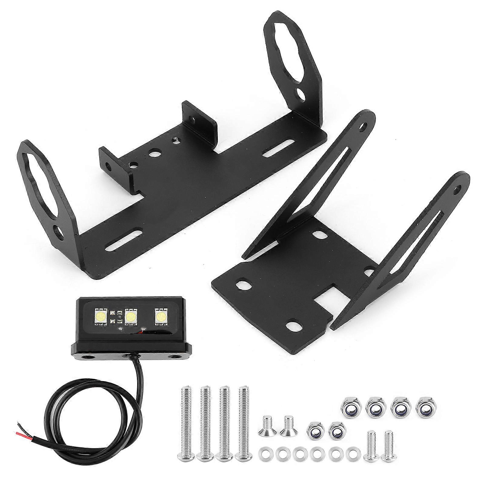License Plate Holder Tail Tidy Fender Eliminate with 5050 White LED Fit for Kawasaki Z 650/Ninja 650 2017?2020