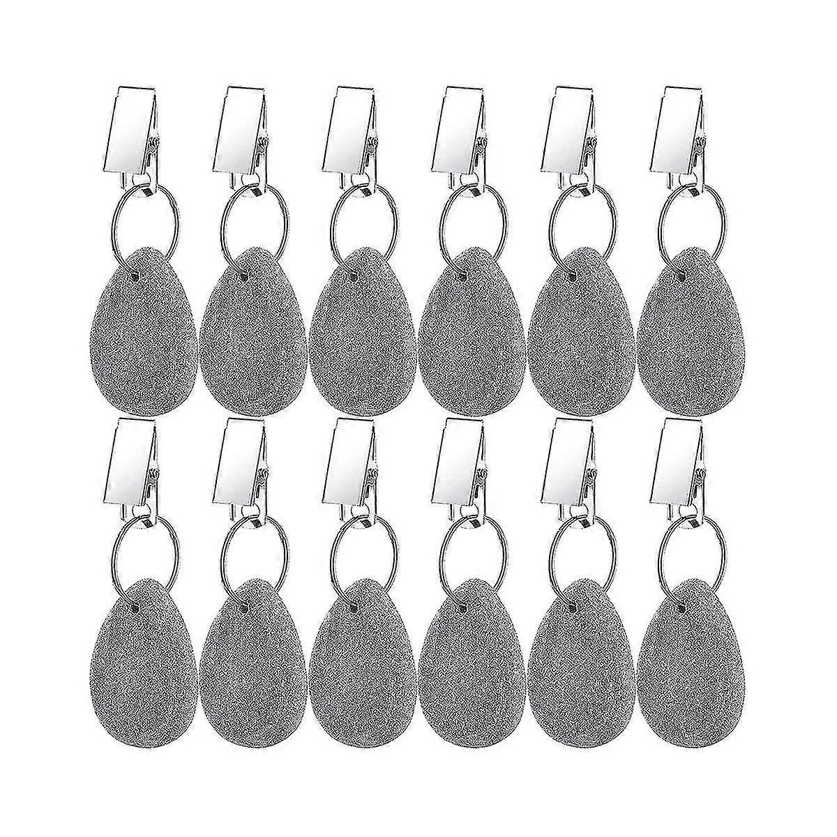 12 Pieces Tablecloth Weights Tablecloth Pendant Teardrop Shape Table Cover Weights Stone Table