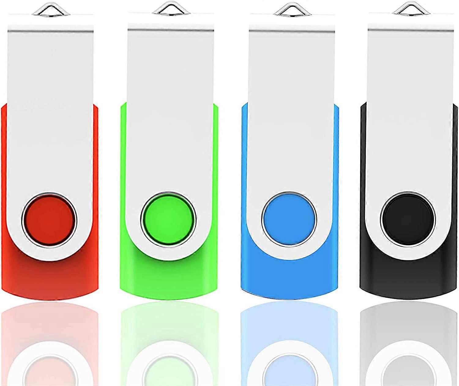Usb Stick 32Gb Usb 2.0 Flash Drive 4 Pieces, Usb Memory Stick Flash Drive Memory Stick Thumb Drive Pen Drive For Laptop Computer Pc Windows