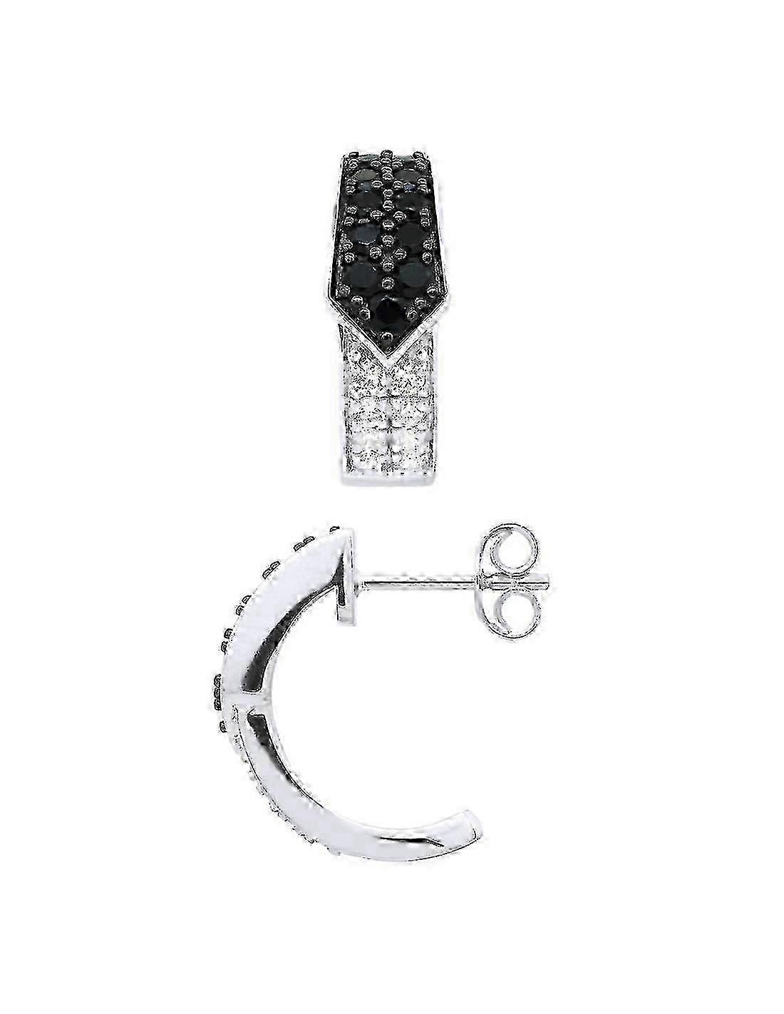 Cercei Rubans - ALB-NEGRU