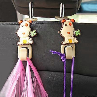4pcsThe Dog Cute Car Storage Hook Creative Multi-function Car Back Seat Hook