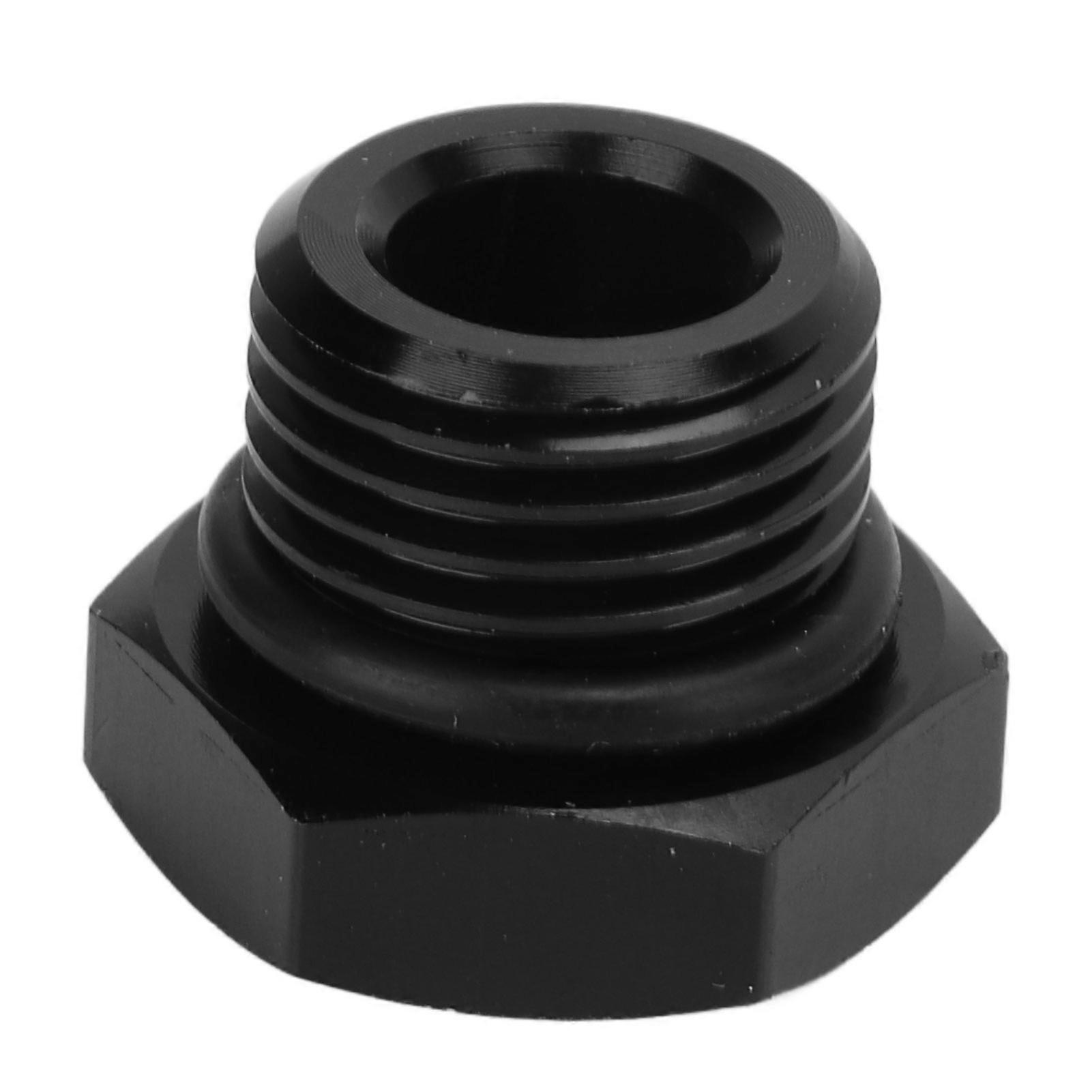 Adapter wtykowy Block Off Męski sześciokątny stalowy uniwersalny 4000PSI czarny do pojazduAN6