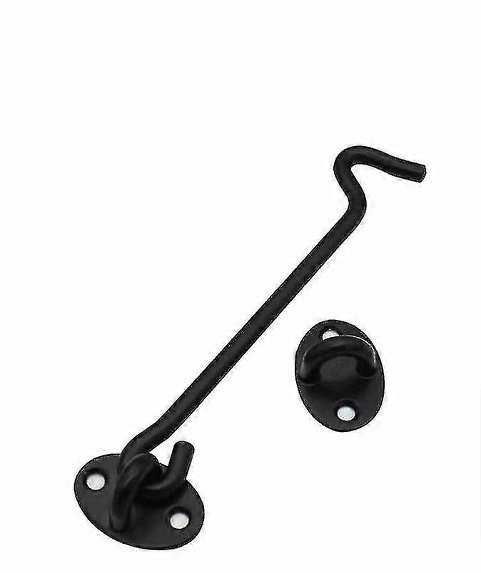2pcs Revolving Door Door Frame Fixing Hooks (Black 100mm