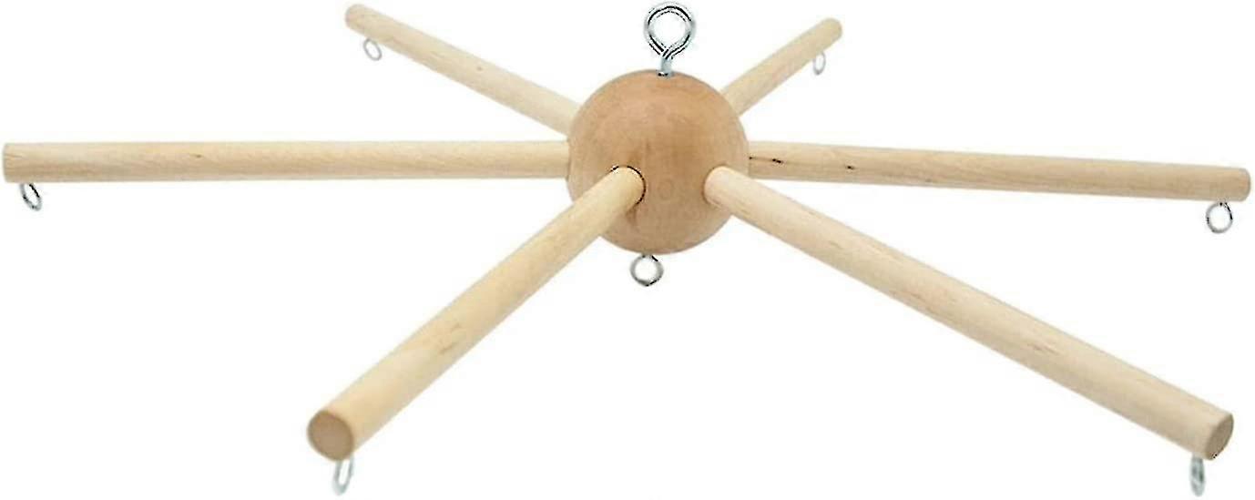 ערכת מסגרת ניידת מעץ קישוט ציוד יצירתי פעמון רוח diy למיטת תינוק