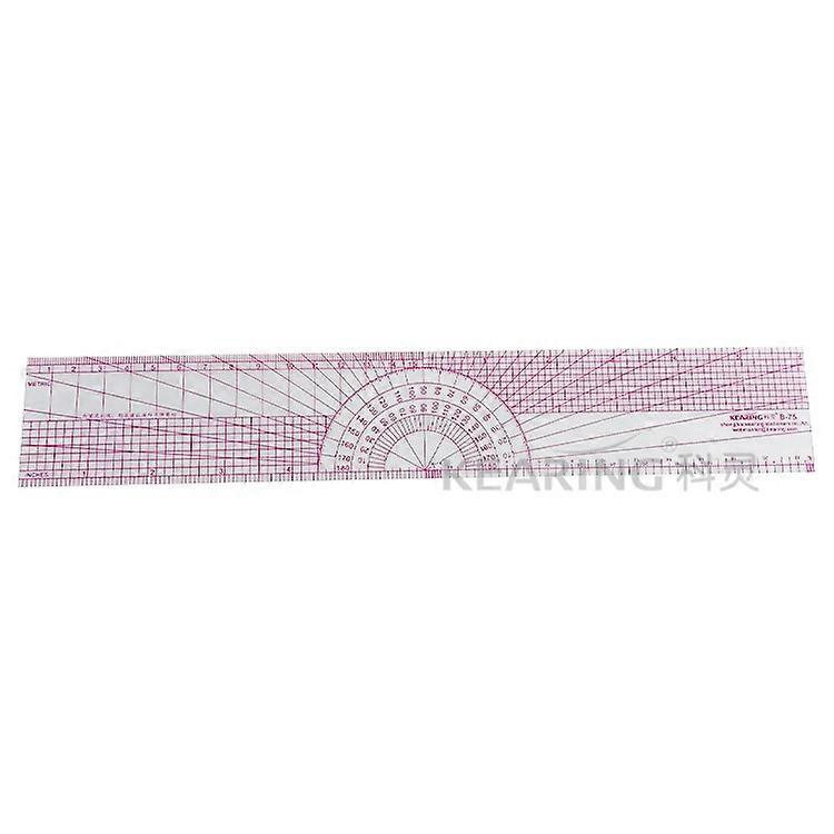 Transparent Protractor Ruler, 12 inch - Ideal for Students