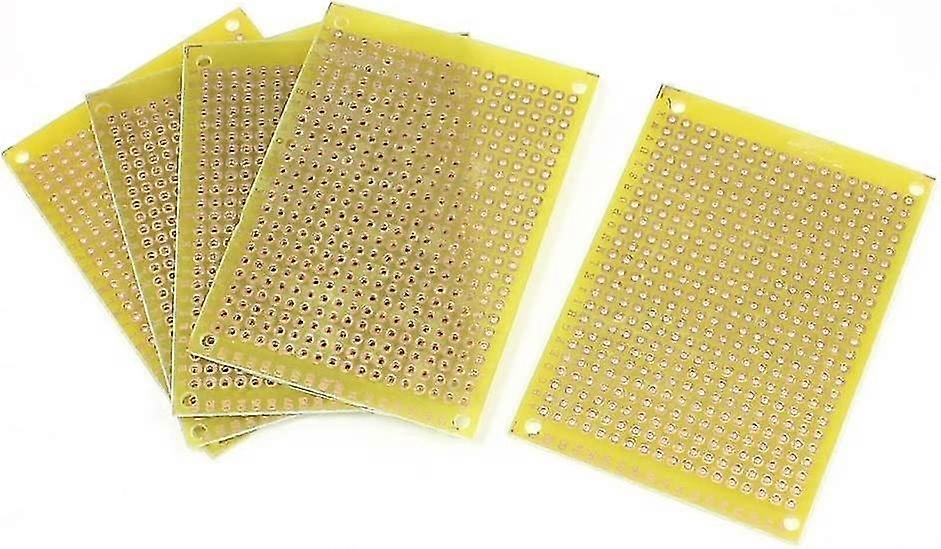 Sourcingmap 5pcs Electronic Components Copper Pcb Diy Prototyping Board Board 5cm X 7cm