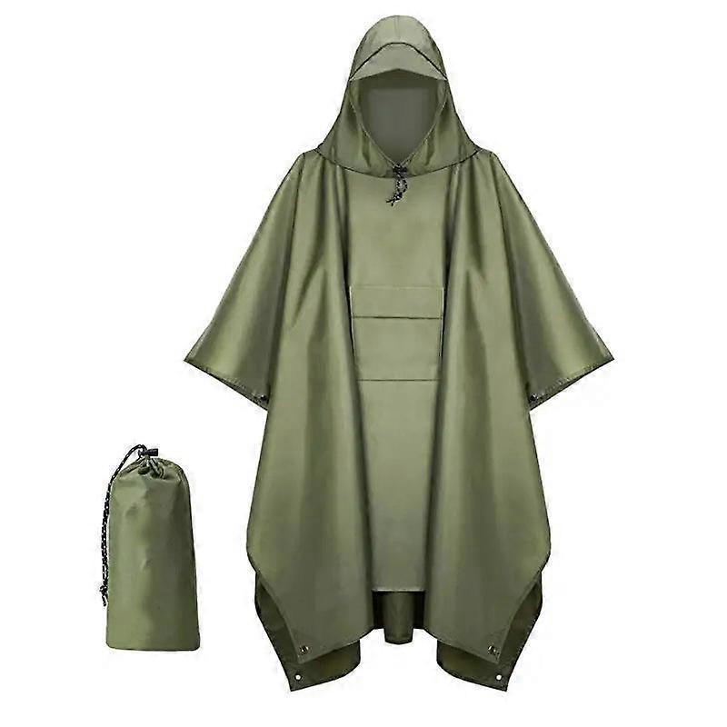 3 in 1 Unisex Hooded Raincoat Tourism Outdoor Camping Fishing Rain Cover Poncho