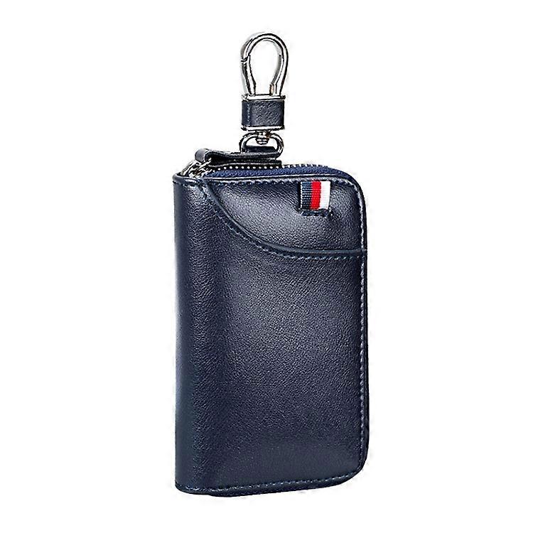 Leather Zipper Wallet Keys Holder Bag
