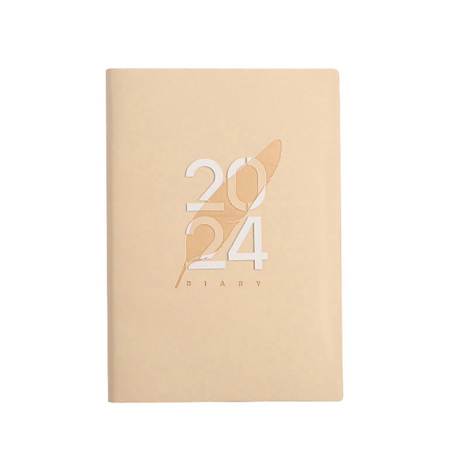 Embossed Process Calendar Planning Books Avoid Inking Leakage Notebook with 150 Pages for Daily Use