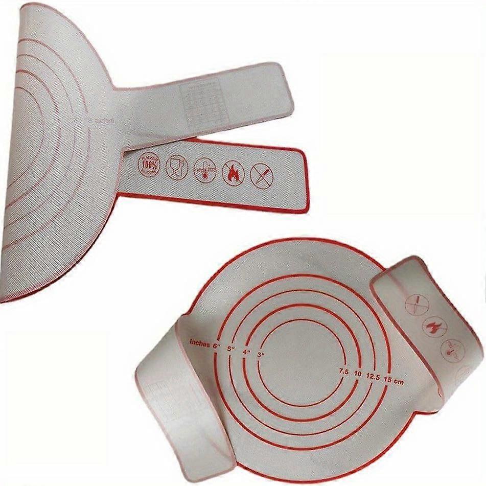 1pc Oven Mat Pot Mat, Reusable Non-stick Long Handle Suspender Silicone Baking Pot Mat, Dutch Oven Liners, Round Bread Baking Tools, Suitable For Doug